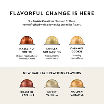 Nespresso Capsules Vertuo, Barista Flavored Pack, Medium Roast Coffee, 30 Count Coffee Pods, Brews 7.77 fl. oz-UPStoxs