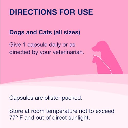 Proviable Digestive Health Supplement Multi-Strain Probiotics and Prebiotics for Cats and Dogs - with 7 Strains of Bacteria, 80 Capsules-UPStoxs