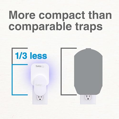 Safer Home SH502 Indoor Plug-In Fly Trap for Flies, Fruit Flies, Moths, Gnats, and Other Flying Insects – 400 Sq Ft of Protection-UPStoxs