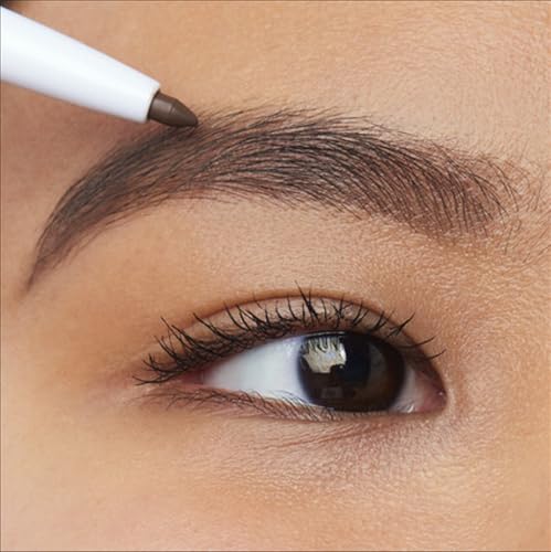 e.l.f., Instant Lift Brow Pencil, Dual-Sided, Precise, Fine Tip, Shapes, Defines, Fills Brows, Contours, Combs, Tames, Neutral Brown, 0.006 Oz-UPStoxs