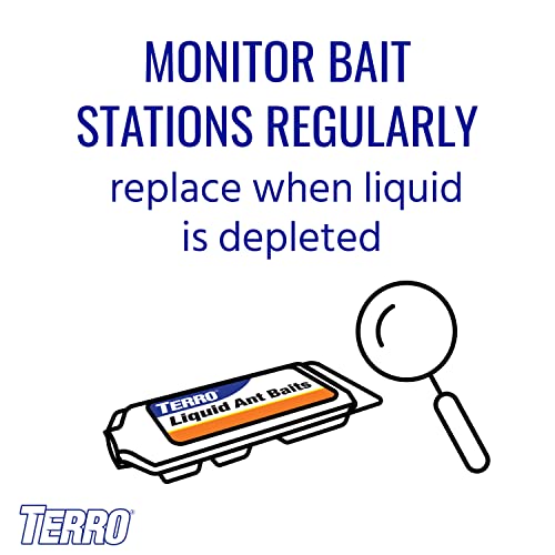 TERRO T300B Liquid Ant Killer, 12 Bait Stations-UPStoxs