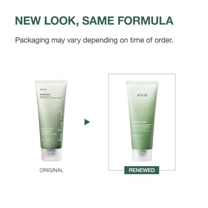 ANUA Heartleaf Quercetinol Pore Deep Cleansing Foam, Facial Cleanser, for Double Cleansing, BHA, Hyaluronic Acid, Glycerin, Face Wash, Blackhead Remover, Korean Skincare (150ml/5.07 fl.oz.)-UPStoxs