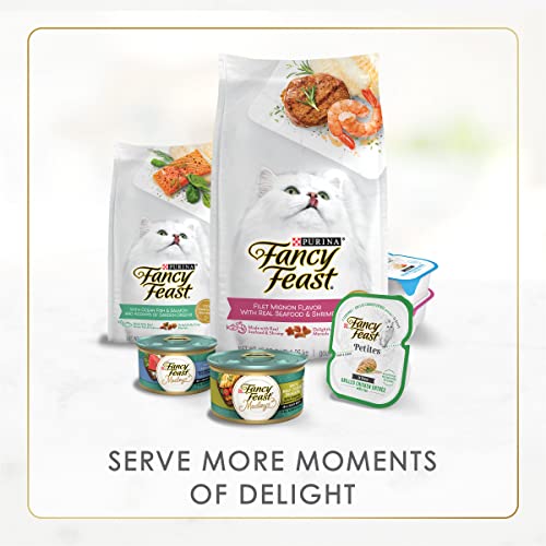 Purina Fancy Feast Salmon Feast Classic Grain Free Wet Cat Food Pate - 3 Ounce Cans (Pack of 24)-UPStoxs