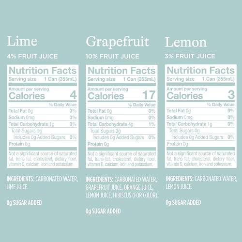 Spindrift Sparkling Water, 4 Flavor Variety Pack, Made with Real Squeezed Fruit, 12 Fl Oz (Pack of 20)-UPStoxs