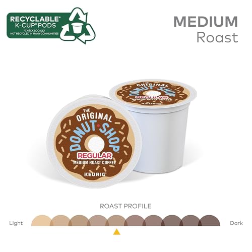 The Original Donut Shop Regular Keurig Single-Serve K-Cup Pods, Medium Roast Coffee, 96 Count (4 Packs of 24)-UPStoxs