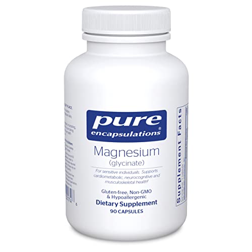 Pure Encapsulations Magnesium (Glycinate) - Supplement to Support Stress Relief, Sleep, Heart Health, Nerves, Muscles, and Metabolism* - with Magnesium Glycinate - 90 Capsules-UPStoxs
