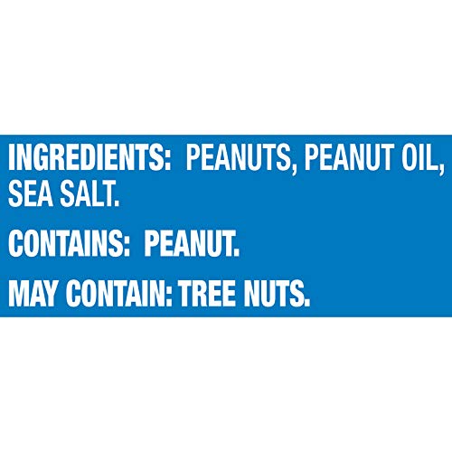 PLANTERS Salted Cocktail Peanuts, Party Snacks, Plant Based Protein 16oz (1 Canister)-UPStoxs