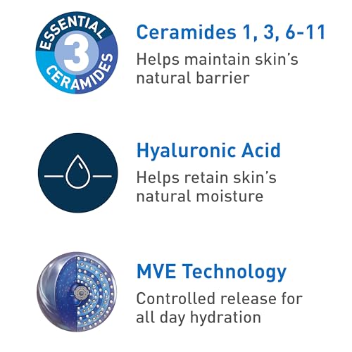 CeraVe AM Facial Moisturizing Lotion with SPF 30 | Oil-Free Face Moisturizer with SPF | Formulated with Hyaluronic Acid, Niacinamide & Ceramides | Non-Comedogenic | Broad Spectrum Sunscreen | 3 Ounce-UPStoxs