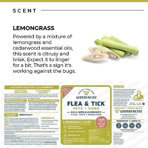 Wondercide Natural Flea, Tick & Mosquito Spray for Pets & Home with Essential Oils - 16 oz-UPStoxs