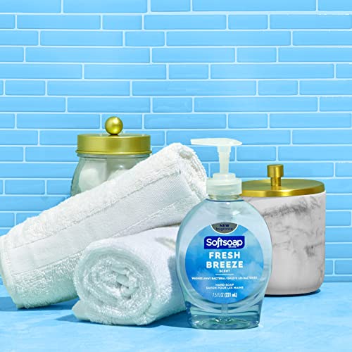 Softsoap Liquid Hand Soap, Fresh Breeze - 7.5 Fl Oz (Pack of 6)-UPStoxs