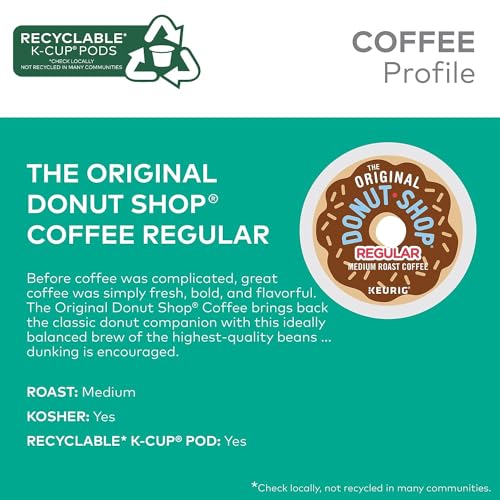 The Original Donut Shop Regular Keurig Single-Serve K-Cup Pods, Medium Roast Coffee, 96 Count (4 Packs of 24)-UPStoxs