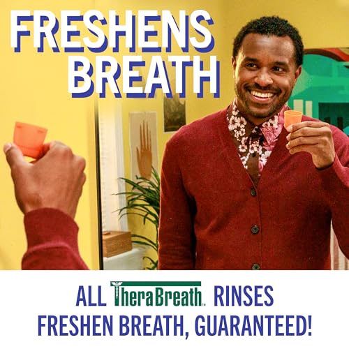 TheraBreath Healthy Gums Mouthwash Clean Mint, Antigingivitis, Dentist Formulated, 16 Fl Oz (2-Pack)-UPStoxs