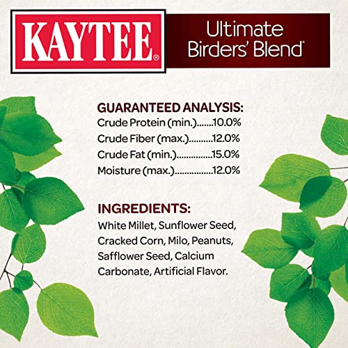 Kaytee Wild Bird Ultimate Birder's Blend Food Seed For Grosbeaks, Cardinals, Nuthatches, Woodpeckers & Other Wild Birds, 10 Pound-UPStoxs
