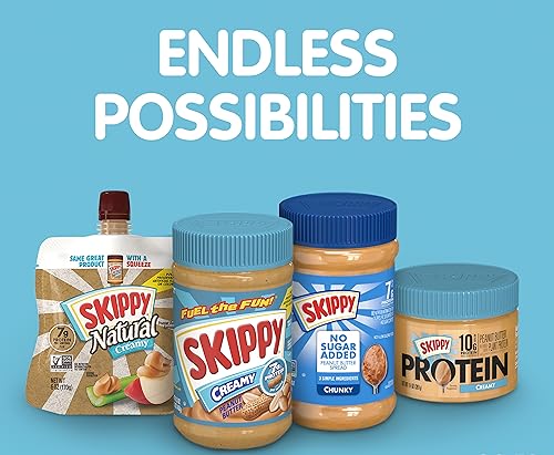 SKIPPY Natural Creamy Peanut Butter Spread Twin Pack 2-Pack, 5 LB-UPStoxs
