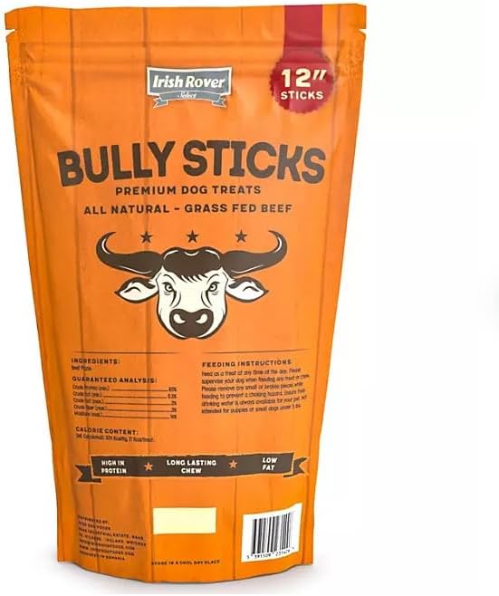 Irish Rover Beef Bully Sticks, 12 Inch, 16 oz.