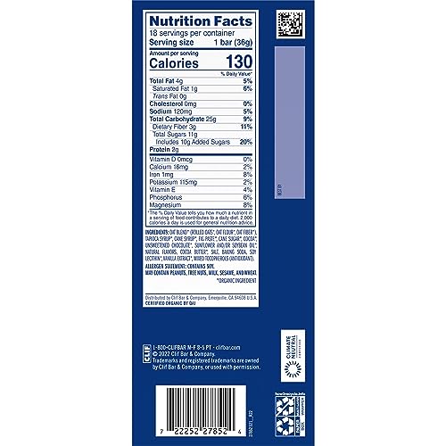 CLIF Kid Zbar - Chocolate Brownie - Soft Baked Whole Grain Snack Bars - USDA Organic - Non-GMO - Plant-Based - 1.27 oz. (18 Pack)-UPStoxs