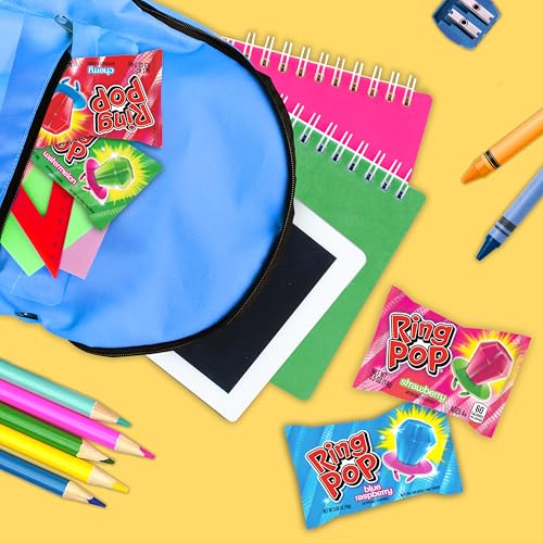 Ring Pop Bulk Candy Lollipop Variety Party Pack – 20 Count Lollipops w/ Assorted Flavors - Fun Candy For Birthdays, Party Favors, Bachelorette Parties, Back to School Treats & College Care Packages-UPStoxs