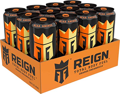 Reign Total Body Fuel, Orange Dreamsicle, Fitness & Performance Drink, 16 Fl Oz (Pack of 12)-UPStoxs