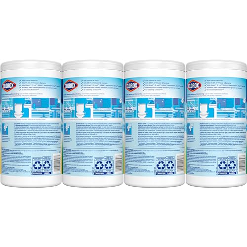 Clorox Disinfecting Wipes Value Pack, Bleach Free Cleaning Wipes, 75 Count Each, Pack of 4-UPStoxs