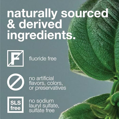 Davids Fluoride Free Nano Hydroxyapatite Toothpaste for Remineralizing Enamel & Sensitive Relief, Whitening, Antiplaque, SLS Free, Natural Peppermint, 5.25oz, Made in USA-UPStoxs