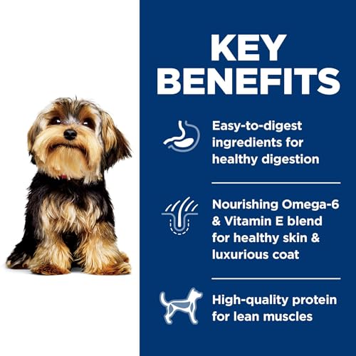 Hill's Science Diet Small & Mini, Adult 1-6, Small & Mini Breeds Premium Nutrition, Dry Dog Food, Lamb & Brown Rice, 4.5 lb Bag-UPStoxs