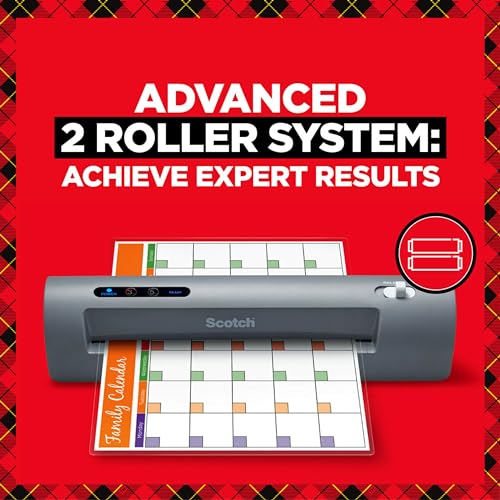Scotch TL901X Thermal Laminator, 1 Laminating Machine, Gray, Laminate Recipe Cards, Photos and Documents, For Home, Office or School Supplies, 9 in.-UPStoxs