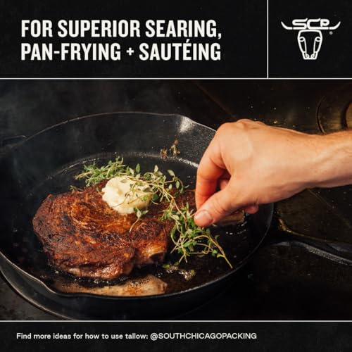 South Chicago Packing Wagyu Beef Tallow, 42 Ounces, Paleo-friendly, Keto-friendly, 100% Pure Wagyu-UPStoxs