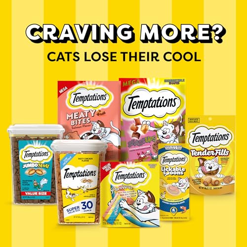 Temptations Classic Crunchy and Soft Cat Treats Tasty Chicken Flavor, 30 oz. Tub-UPStoxs