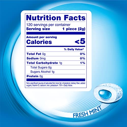 Mentos Pure Fresh Sugar-Free Chewing Gum with Xylitol, Fresh Mint, 120 Piece Bulk Resealable Bag (Pack of 1)-UPStoxs