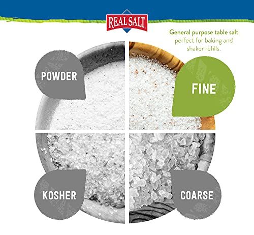 Redmond Real Salt - Ancient Fine Sea Salt, Unrefined Mineral Salt, 16 Ounce Pouch (1 Pack)-UPStoxs
