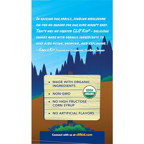 CLIF Kid Zbar - Chocolate Brownie - Soft Baked Whole Grain Snack Bars - USDA Organic - Non-GMO - Plant-Based - 1.27 oz. (18 Pack)-UPStoxs
