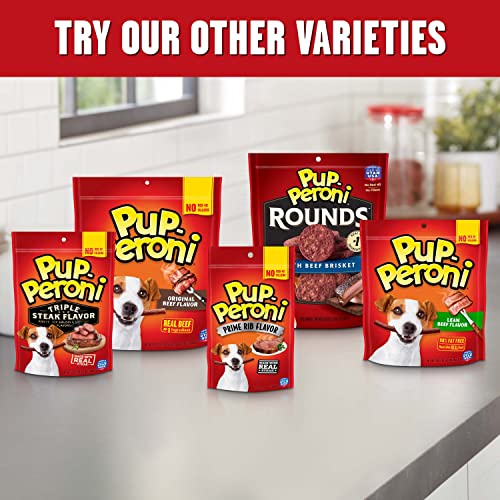 Pup-Peroni Dog Treats, Lean Beef Flavor, 22.5 Ounce, Made with Real Beef, 90% Fat Free-UPStoxs
