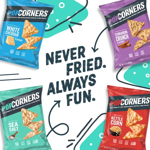 PopCorners Popped Corn Snacks, Sampler Pack, 1 Ounce (Pack of 20) (Packaging May Vary)-UPStoxs