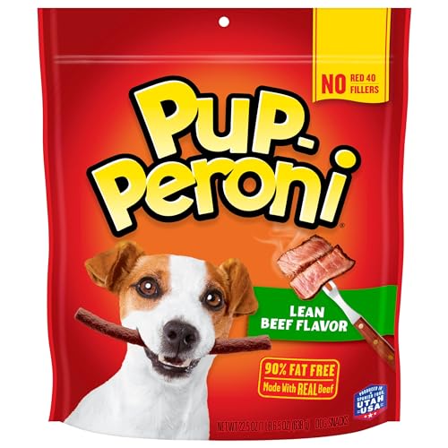 Pup-Peroni Dog Treats, Lean Beef Flavor, 22.5 Ounce, Made with Real Beef, 90% Fat Free-UPStoxs