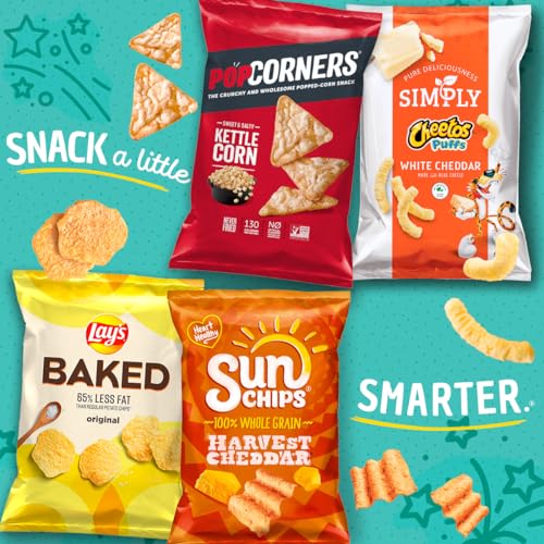 Smartfood Popcorn, Variety Pack, 0.5 Ounce (Pack of 40)-UPStoxs