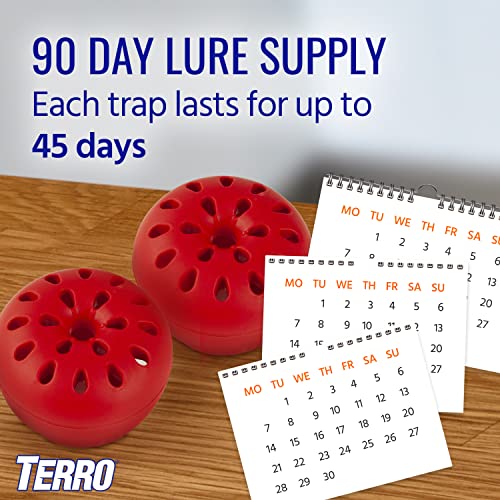 Terro Fruit Fly Trap 4 Traps + 180 Days Lure Supply-UPStoxs