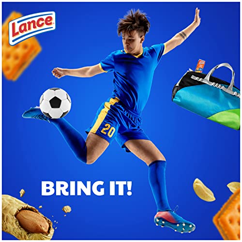 Lance Sandwich Crackers, ToastChee Peanut Butter, 20 Individually Wrapped Packs, 6 Sandwiches Each-UPStoxs