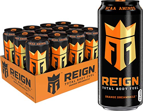 Reign Total Body Fuel, Orange Dreamsicle, Fitness & Performance Drink, 16 Fl Oz (Pack of 12)-UPStoxs