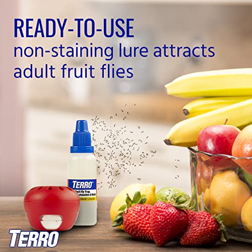 Terro Fruit Fly Trap 4 Traps + 180 Days Lure Supply-UPStoxs