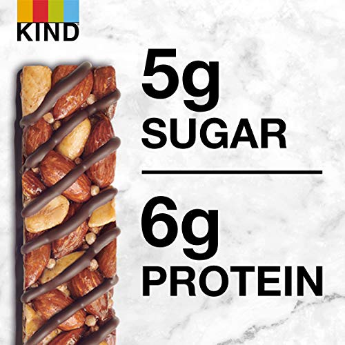 KIND Bars, Dark Chocolate Nuts and Sea Salt, Healthy Snacks, Gluten Free, Low Sugar, 6g Protein, 12 Count-UPStoxs