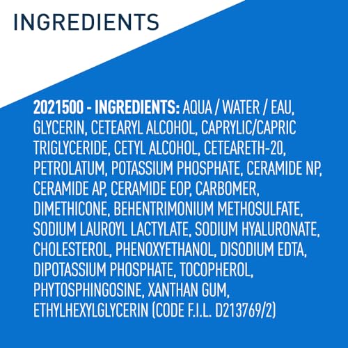 CeraVe Moisturizing Cream | Body and Face Moisturizer for Dry Skin | Body Cream with Hyaluronic Acid and Ceramides | Daily Moisturizer | Oil-Free | Fragrance Free | Non-Comedogenic | 19 Ounce-UPStoxs