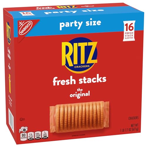 RITZ Fresh Stacks Original Crackers, Party Size, 23.7 oz (16 Stacks)-UPStoxs