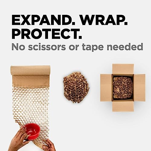 Scotch Packaging Bundle with Scotch Heavy Duty Packaging Tape, 1.5" Core, 6 Rolls with Dispenser + Scotch Cushion Lock Protective Wrap, 12 in x 50 ft-UPStoxs