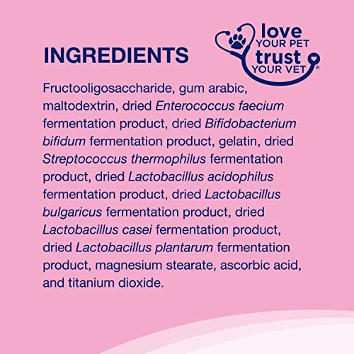 Proviable Digestive Health Supplement Multi-Strain Probiotics and Prebiotics for Cats and Dogs - With 7 Strains of Bacteria, 30 Capsules-UPStoxs