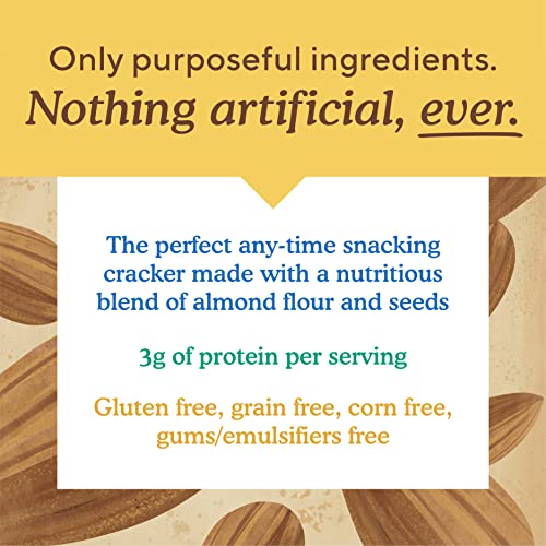 Simple Mills Almond Flour Crackers, Farmhouse Cheddar - Gluten Free, Healthy Snacks, 4.25 Ounce (Pack of 1)-UPStoxs
