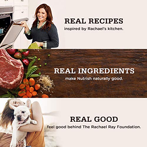 Rachael Ray Nutrish Premium Natural Dry Dog Food with Added Vitamins, Minerals & Taurine, Real Beef, Pea, & Brown Rice Recipe, 40 Pounds (Packaging May Vary)-UPStoxs