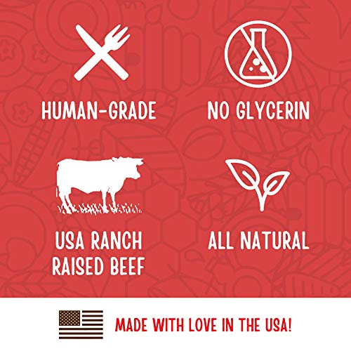 Full Moon Beef Jerky Healthy All Natural Dog Treats Human Grade Made in USA Grain Free 11 oz-UPStoxs