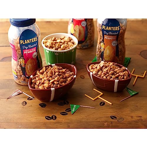 PLANTERS Sweet and Spicy Peanuts, Party Snacks, Plant-Based Protein, After School Snack, Quick Snacks for Adults, Sweet and Salty Snack Nuts, Pantry Staple, Honey Roasted Peanut, Kosher, 16oz Jar-UPStoxs