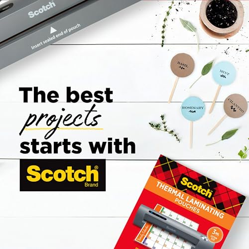 Scotch TL901X Thermal Laminator, 1 Laminating Machine, Gray, Laminate Recipe Cards, Photos and Documents, For Home, Office or School Supplies, 9 in.-UPStoxs