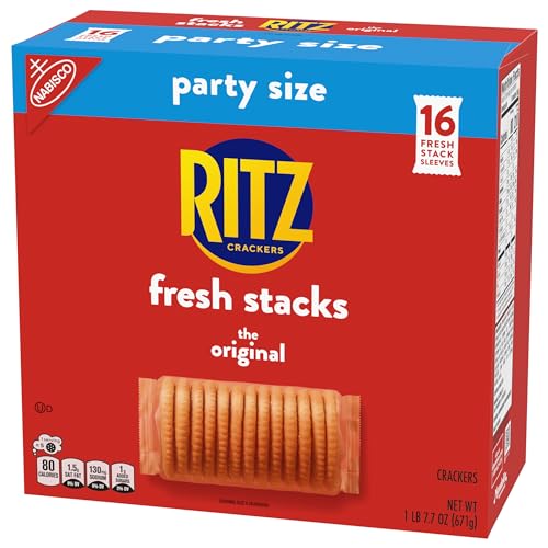 RITZ Fresh Stacks Original Crackers, Party Size, 23.7 oz (16 Stacks)-UPStoxs